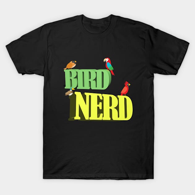 Birder - Bird Nerd T-Shirt by Kudostees